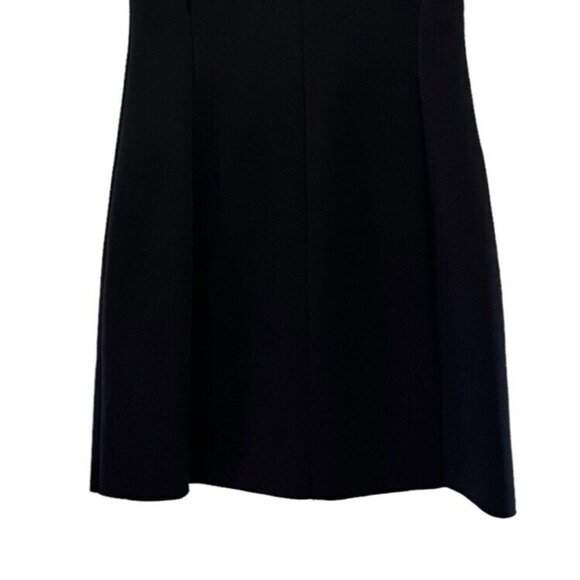 Theory 38 Slik Windsurf Scuba Dress Size 4 Black Athleisure Neoprene Half Zip - Picture 8 of 13